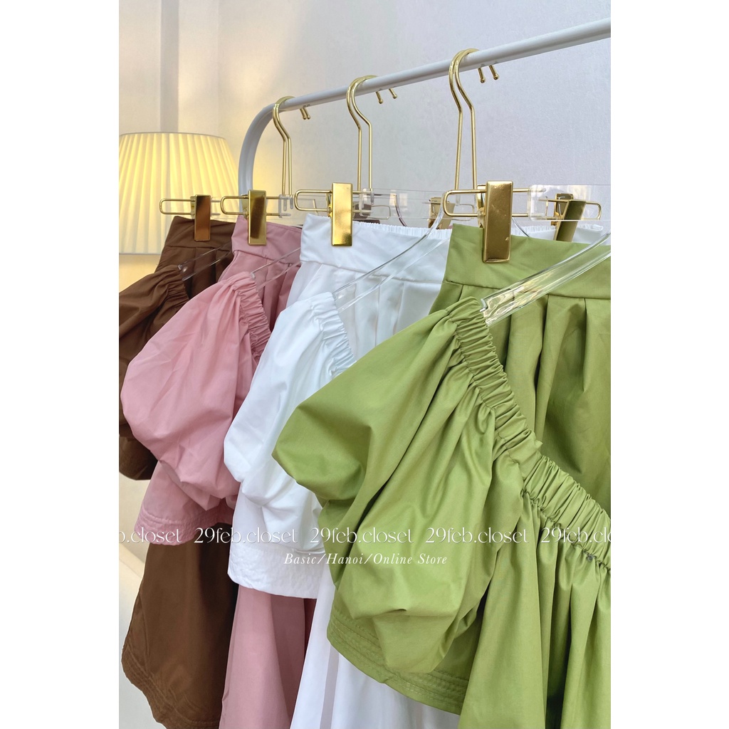 [Ảnh thật/Video] Set áo trễ vai kèm quần short - 29feb.closet - S22