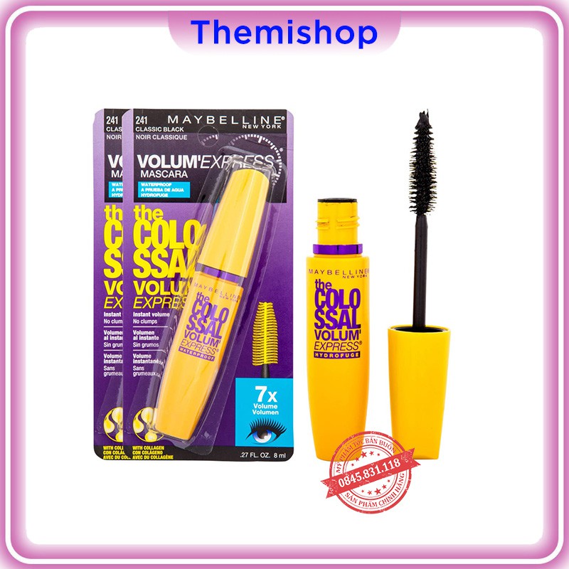 Mascara ( chuốt mi) Maybeline siêu hot (vỏ vàng)- HÀNG CHÍNH HÃNG CS67