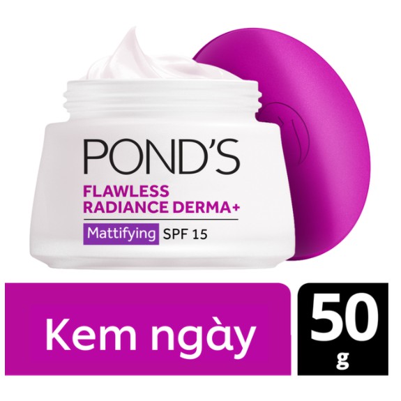 POND'S Kem Trắng Da Không Tì Vết Flawless Radiance Derma+ 50G