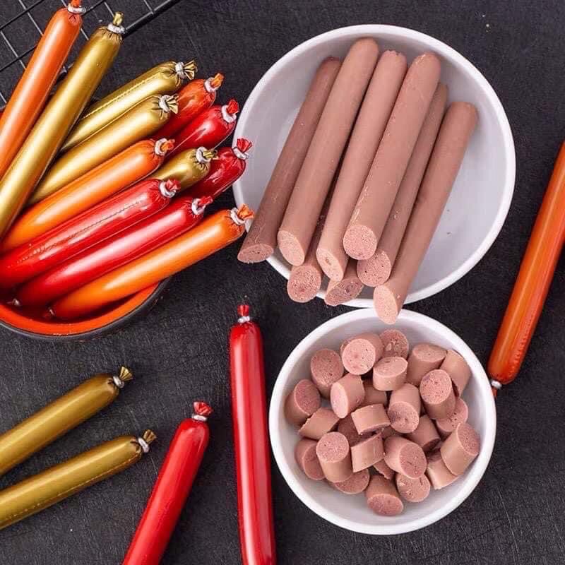 Combo 50 Cây Xúc Xích Dinh Dưỡng Cho Chó Mèo 15gr - Mix Đủ Vị  |Thơm Ngon - Bổ Dưỡng - Date Xa