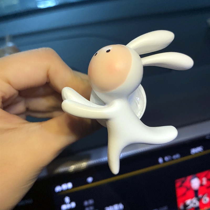 Kẹp Khuếch Tán Nước Hoa Gắn Điều Hòa Xe Hơi Hình Thỏ Dễ Thương
