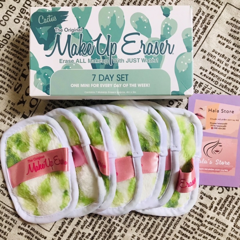 Makeup Eraser ✨ Set 7 khăn tẩy trang cho 7 ngày trong tuần đủ các mẫu và size