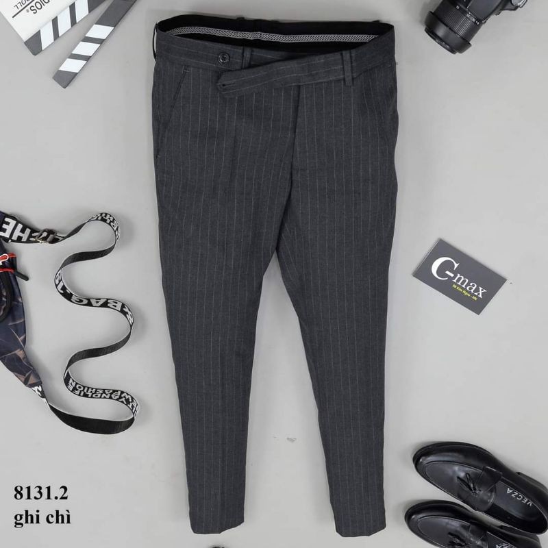 Quần âu nam kẻ sọc cao cấp