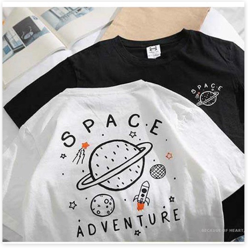 Áo thun tay lỡ SPACE AVENTURE Unisex THỜI TRANG CÓ SIZE TRẺ EM vuhuyenstore SKU 003