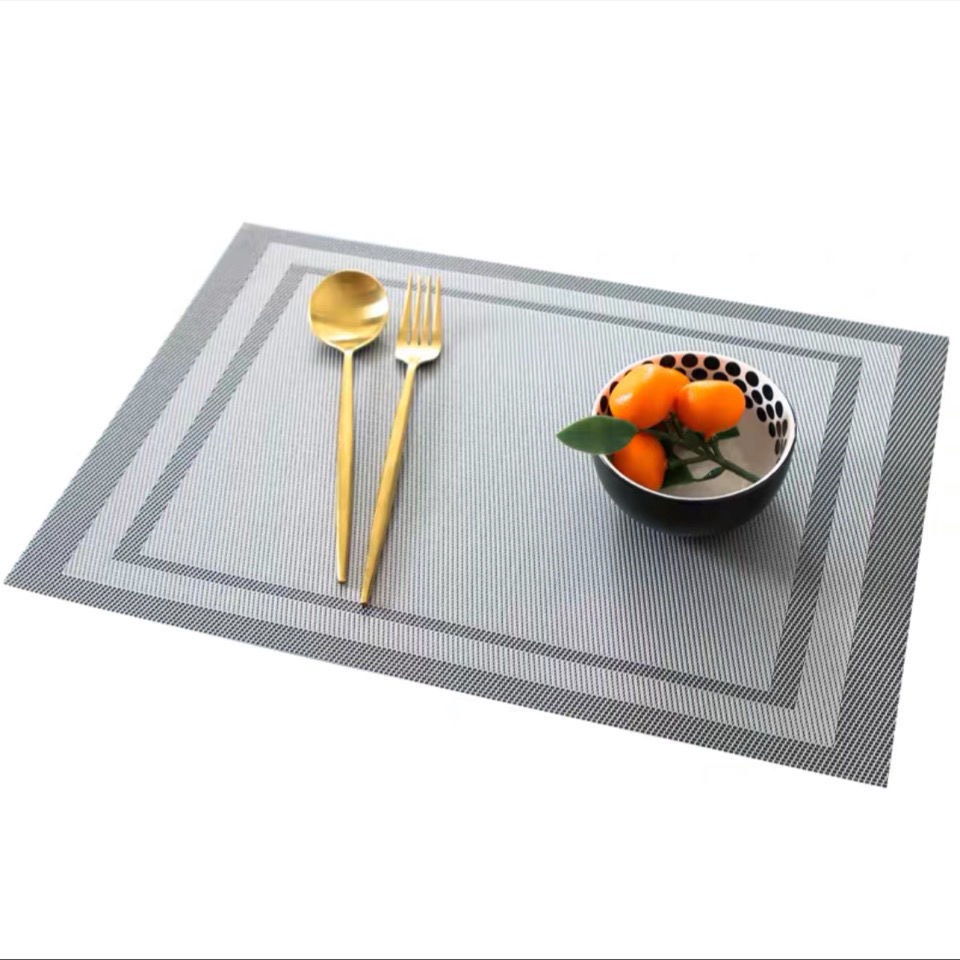 Tấm lót bàn ăn bằng nhựa Liz Flower, cách nhiệt giá rẻ chống trơn trợt, lót placemat đủ size hình chữ nhật