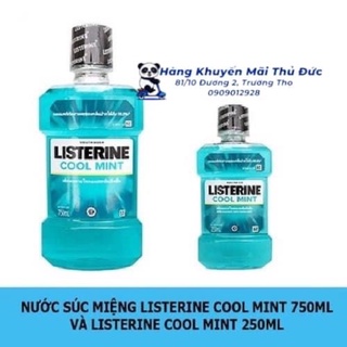 Combo 2 chai nước xúc miệng listerin thái 750ml+chai 250ml