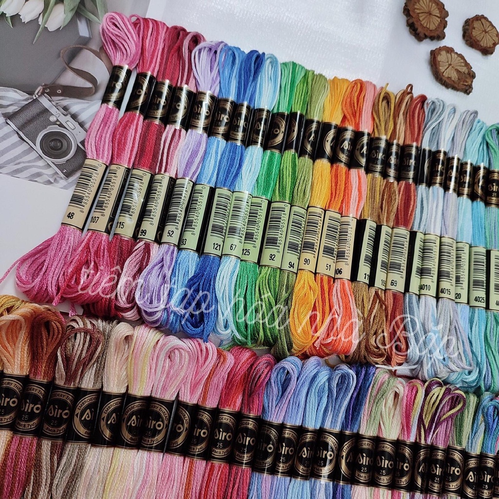 Set 78 Màu Chỉ Cotton Loang Airo