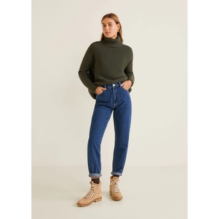 Quần Jeans Nữ Form Ống Đứng Lưng Cao Basic Màu Xanh Đậm Rede - Jeans VNXK (B-03)