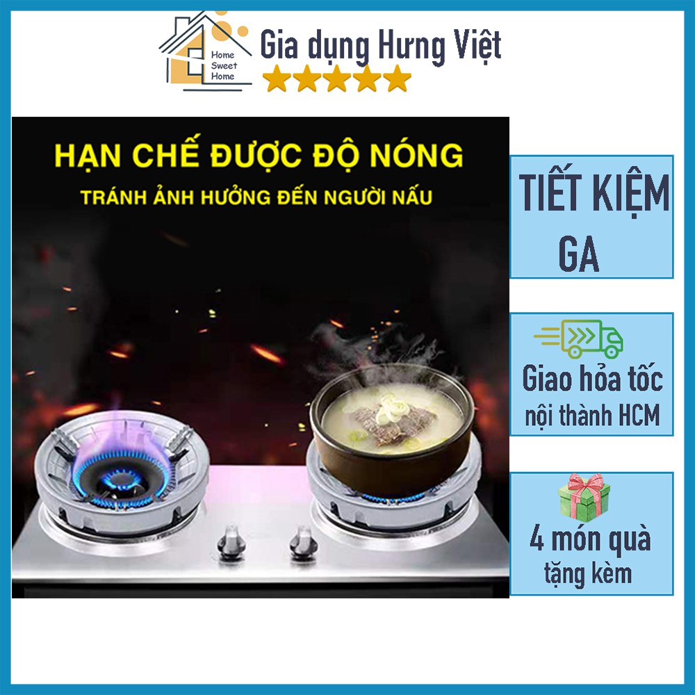 Kiềng bếp ga cản gió, chống tản nhiệt, giúp tiết kiệm ga, nấu nhanh hơn, hạn chế phả hơi nóng vào người nấu [KIỀNG BẾP]