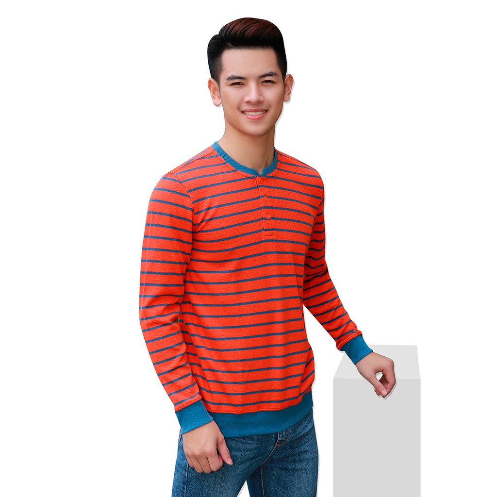 Áo thun nam dài tay cổ tròn Narsis D7051
