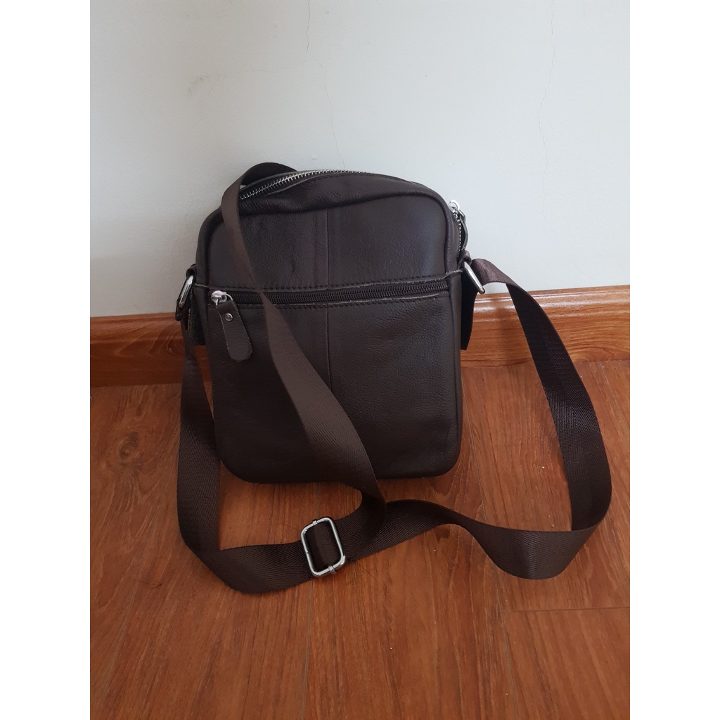Túi đeo chéo - cặp đeo chéo nam Havi 2 -  Da thật 100% - Chống nước, không bong nổ