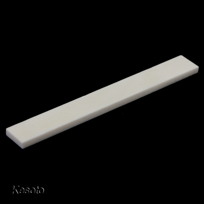 [KESOTO]Beige Bone Bridge Saddle for Acoustic Guitar Replacement Parts Luthier DIY