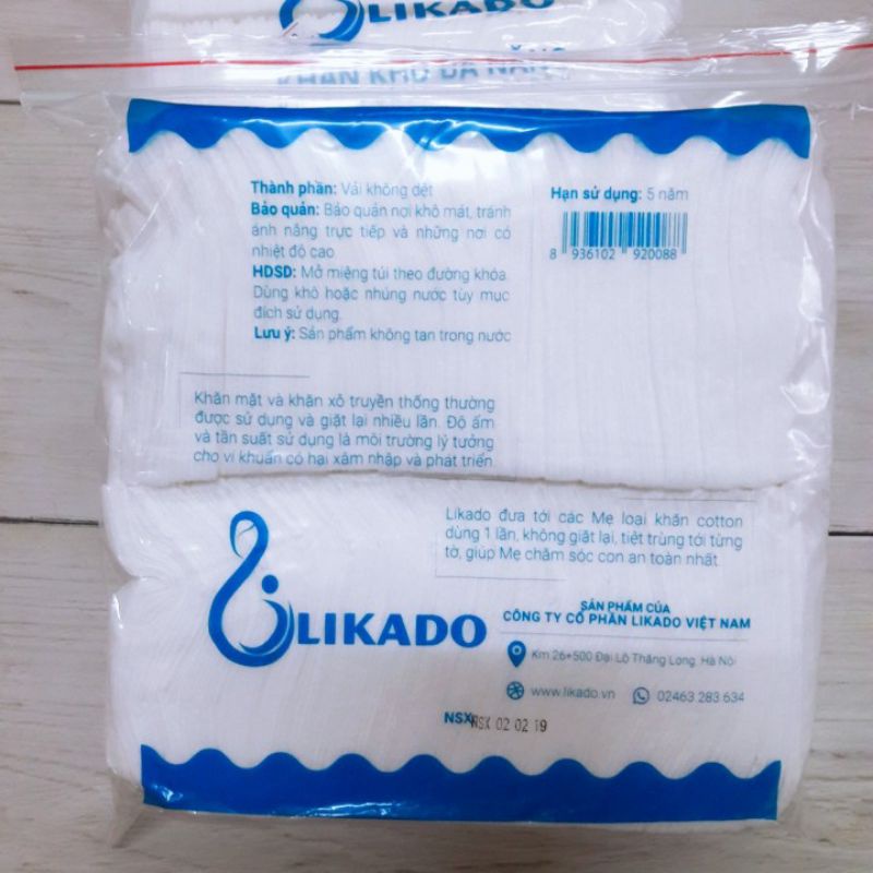 Khăn khô Likado 400gr (20×22)