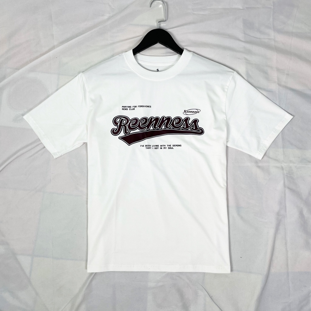 Áo thun Unisex Reenness tay lỡ nam nữ chất Cotton 4 chiều phong cách Streetwear