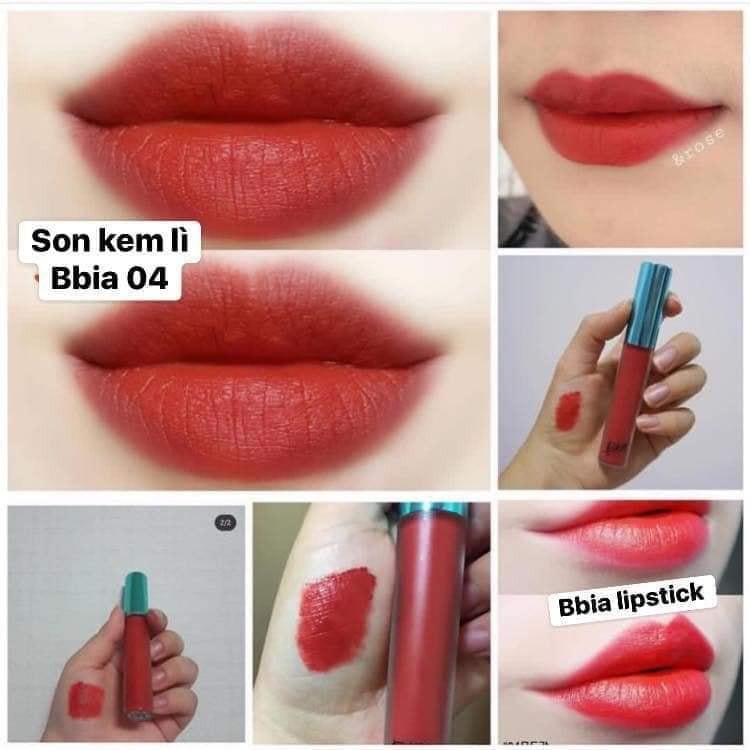 SON KEM LỲ BBIA VELVET LIPTINT VER 1 Màu 01, 02, 03, 04