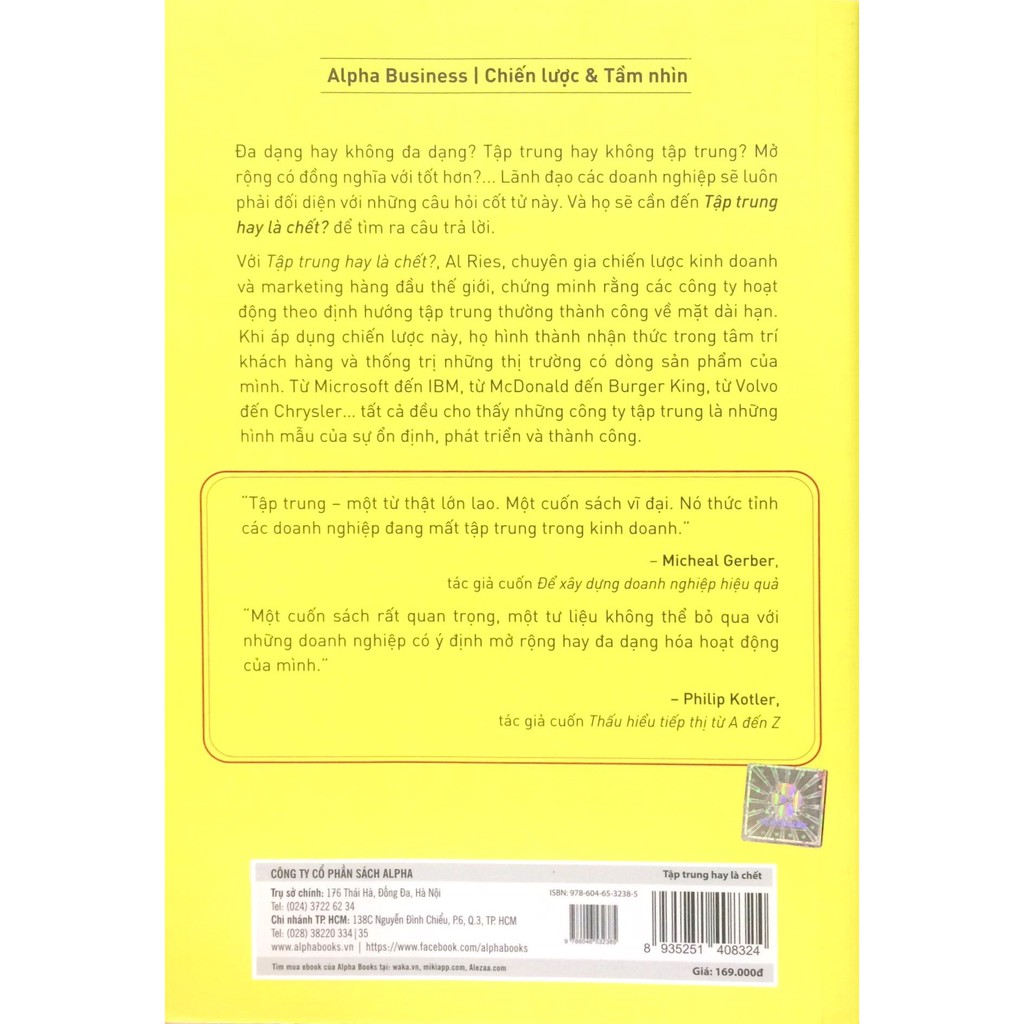 Sách - Tập trung hay là chết? (Tái bản 2018)