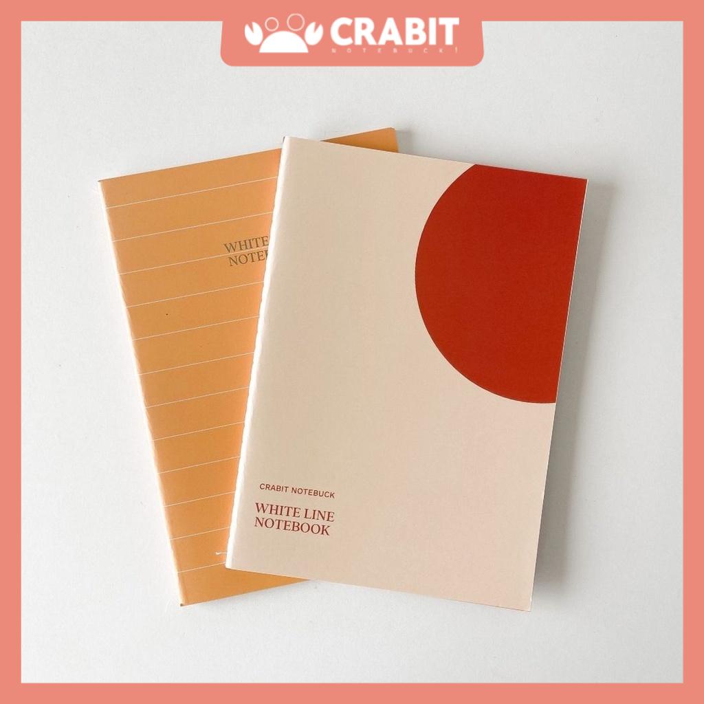 Vở white line đường kẻ trắng 80 trang 100gsm may gáy Crabit