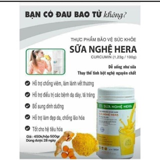 Sữa nghệ hỗ trợ điều trị đau bao tử (tặng quà)