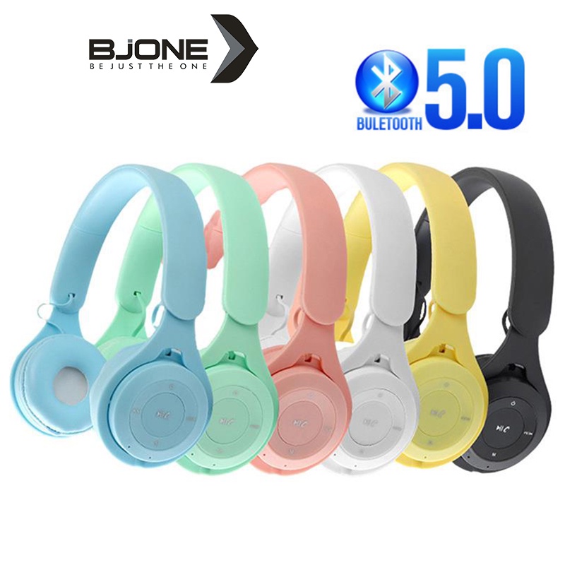 Tai nghe chụp tai BJONE Y08 Bluetooth 5.0 aux tích hợp mic hỗ trợ thẻ nhớ 3.5mm