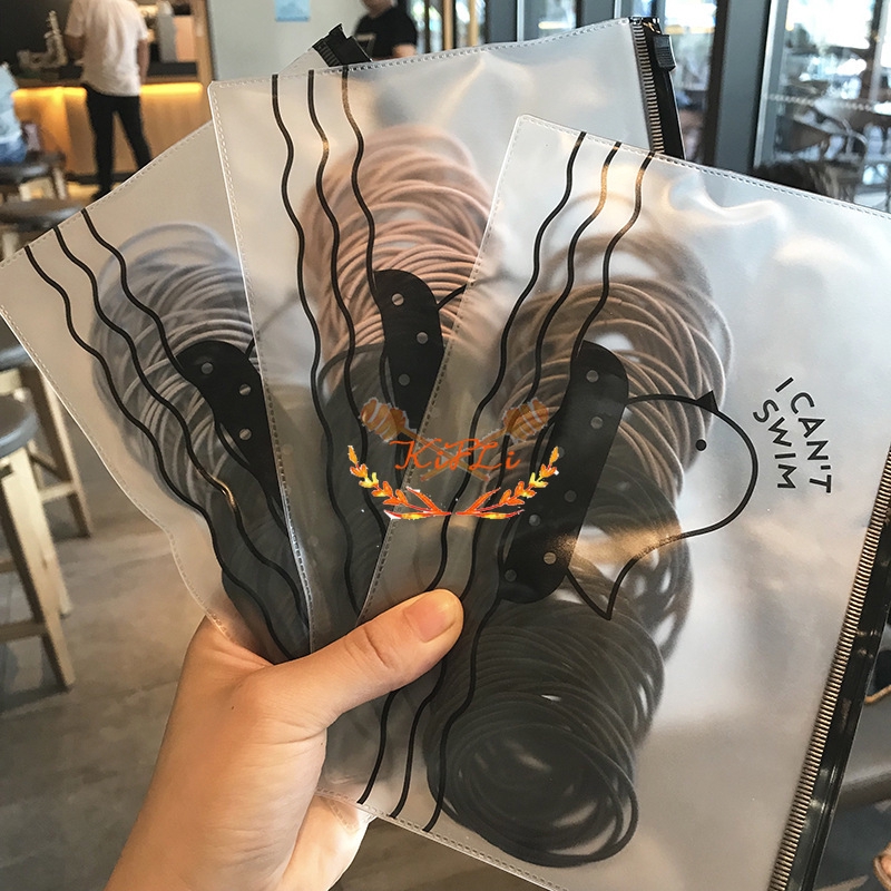 Set 100 Dây Cột Tóc Co Giãn Nhiều Màu Thời Trang Hàn Quốc