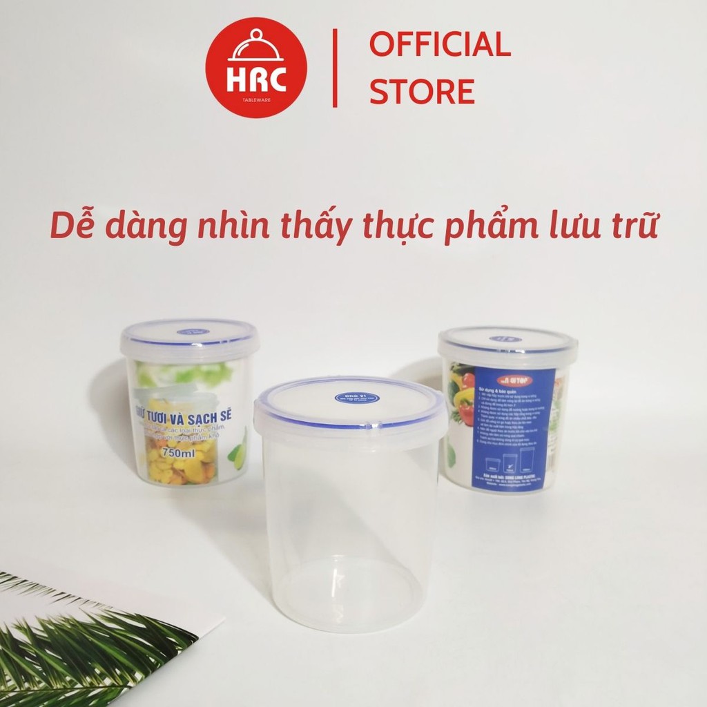 Hộp nhựa tròn đựng thực phẩm 750ml [Siêu rẻ] Song Long