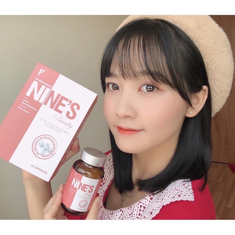 viên uống trắng da Nines beauty - đẹp da mờ nám xoá nhăn