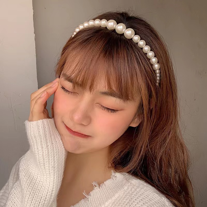 Băng Đô Ngọc Trai Thiết Kế Thời Trang Hàn Quốc