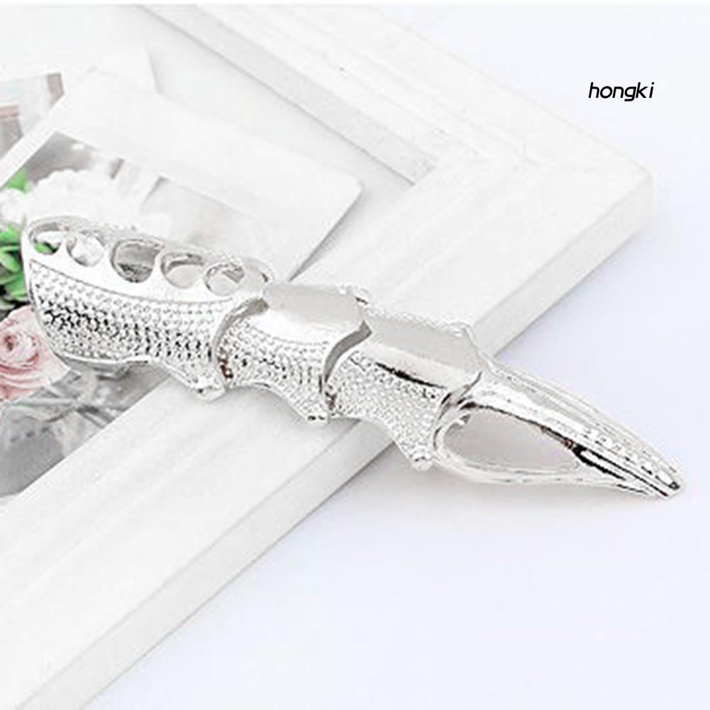 Nhẫn đốt ngón tay hình móng vuốt phong cách gothic punk thời trang unisex