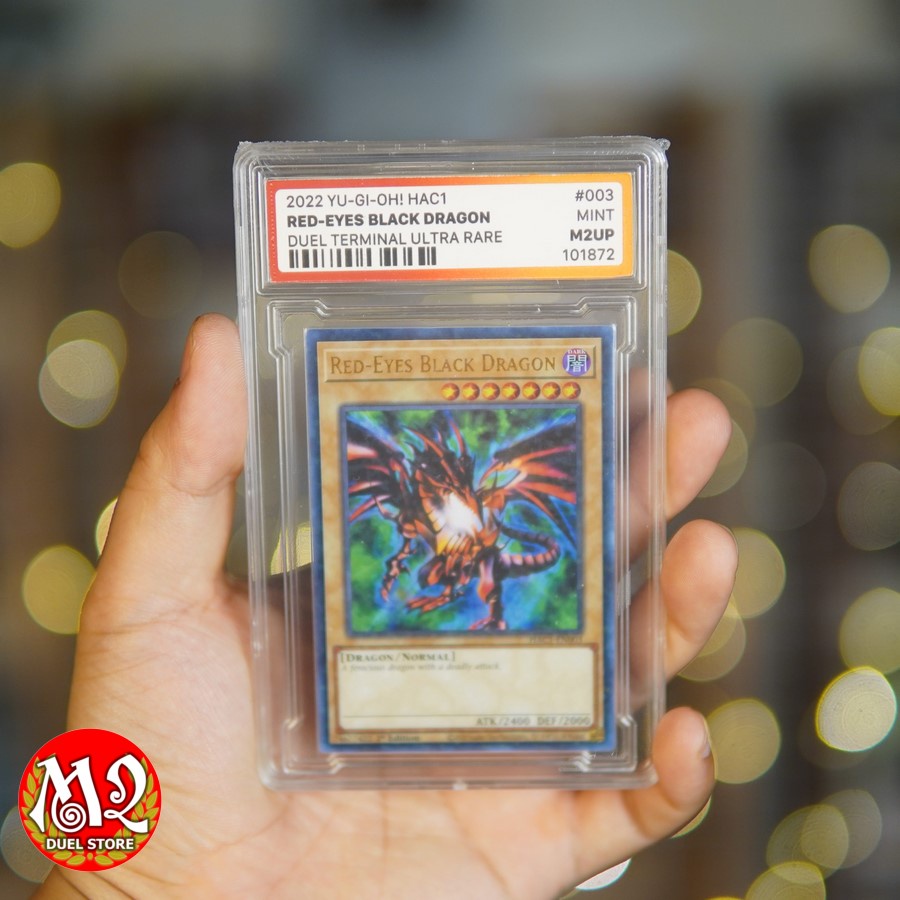 Lá thẻ bài Yugioh HAC1-EN003 Red-Eyes Black Dragon - Duel Terminal Ultra Rare - Bảo quản theo tiêu chuẩn M2UP