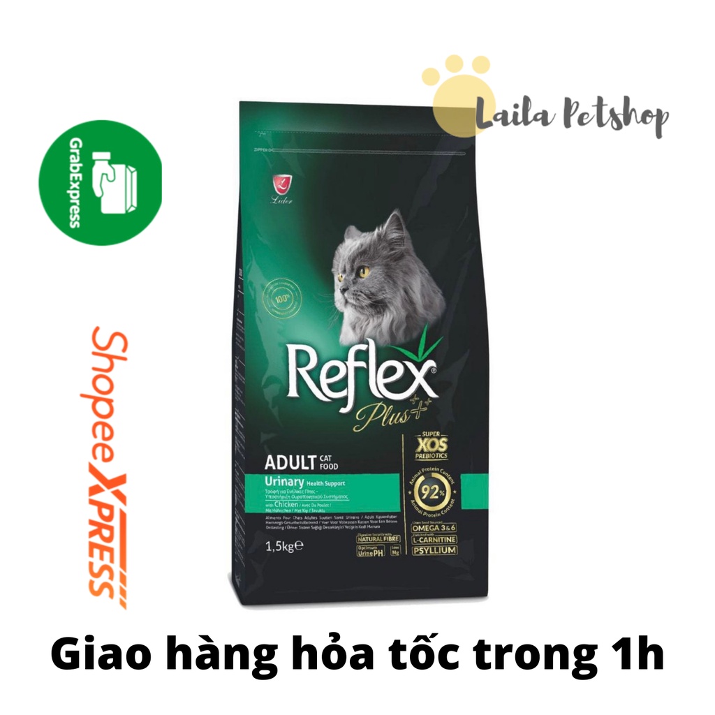 Hạt mèo Reflex PLUS 1,5kg đủ vị dinh dưỡng