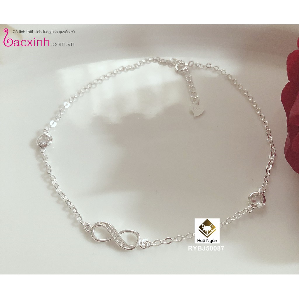 Lắc chân bạc Ý 925 Bạc xinh Huệ Ngân - Vô cực RYBJ50087 | BigBuy360 - bigbuy360.vn
