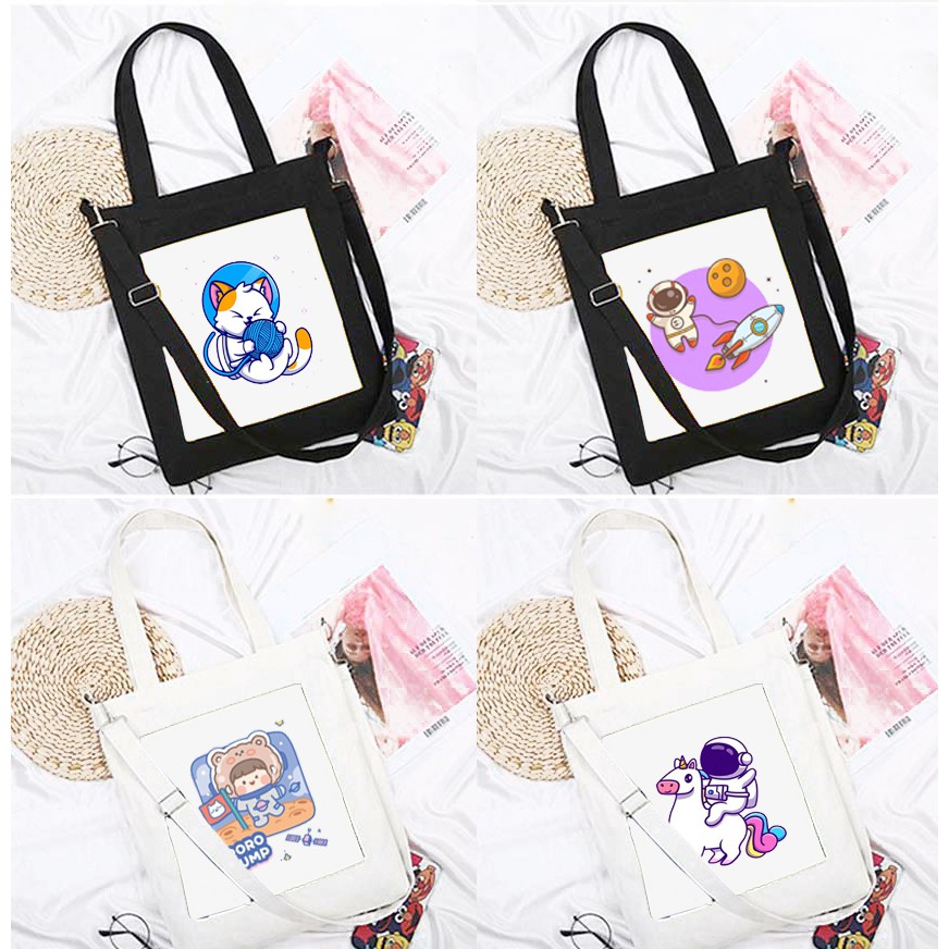 Túi đeo chéo phi hành gia TĐC44 túi tote thần tượng thời trang hoạt hình cute