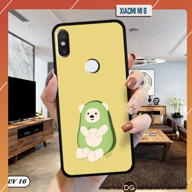 Ốp lưng Xiaomi Mi 8/Mi 8SE -lưng nhám , ngộ nghĩnh