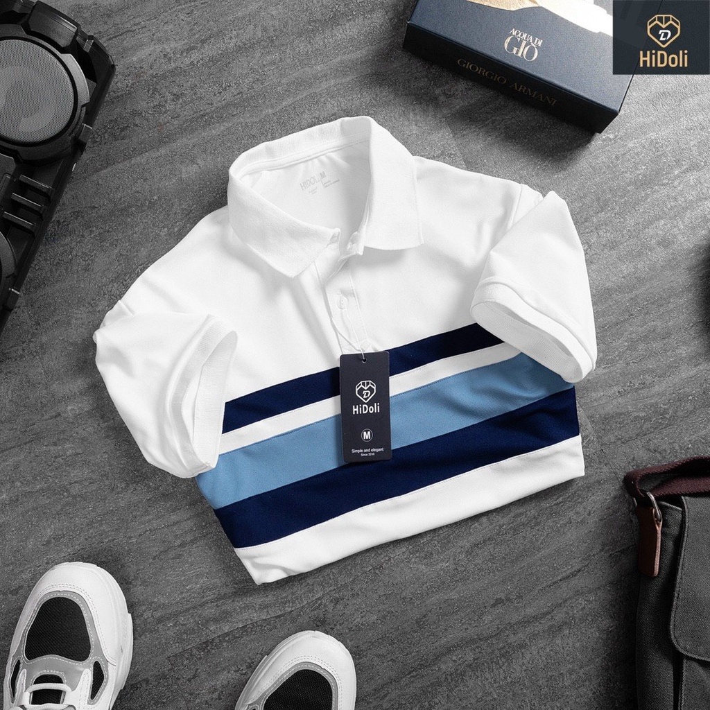 Áo thun polo nam cổ bẻ chất vải coton thoáng mát