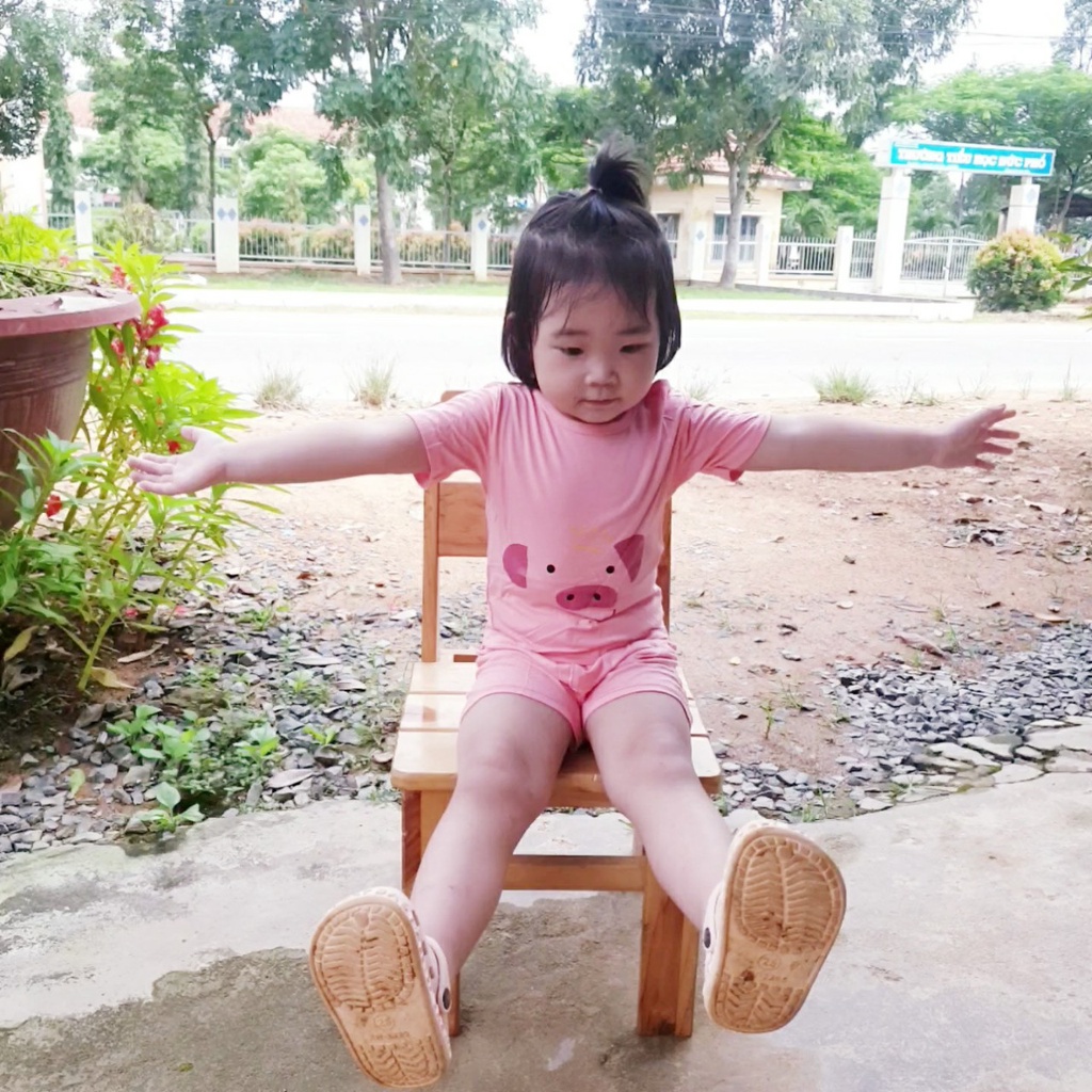 Bộ Thun Lạnh, Bộ Cộc Tay Cho Bé (sơ sinh - 2 tuổi) Mát Rượi, Mặc Nhà dễ Thương Mùa Hè Hình Thú Ngộ Nghĩnh