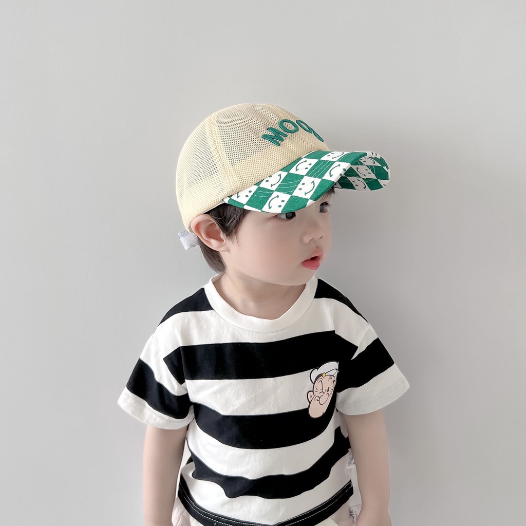 Mũ Lưỡi Trai Phối Lưới Thời Trang Mùa Hè Cho Bé