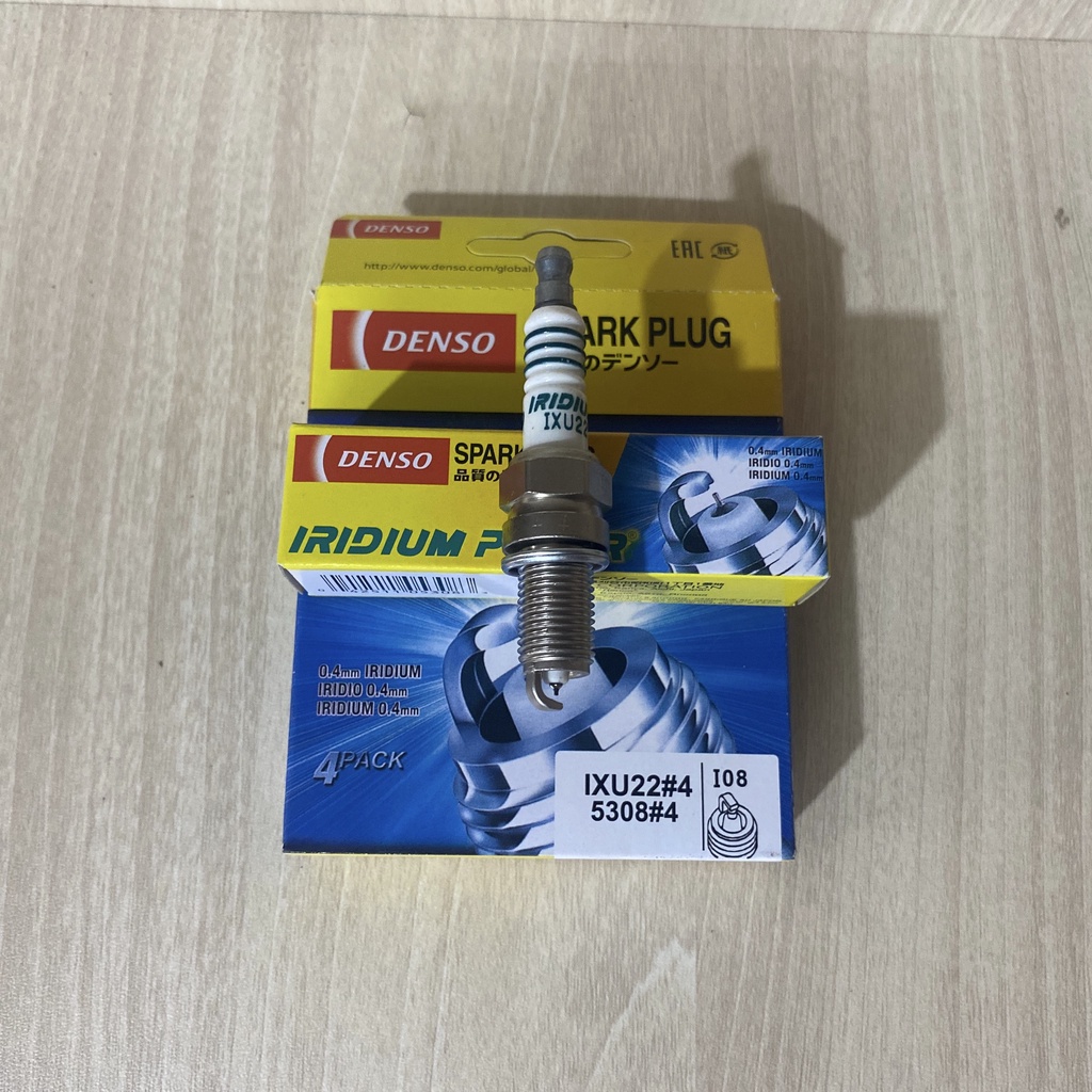 Bộ 4 Bugi Denso Iridium Chính Hãng Mã IXU22 Xe Spark Daewoo Gentra Maztiz Terios  Suzuki Ertig Carry Swift XL7 Avanza