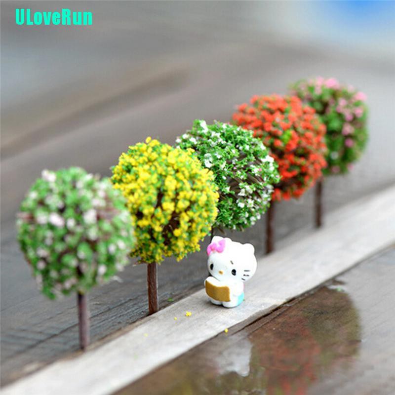 5 Cây hoa giả nhiều màu sắc trang trí tiểu cảnh
