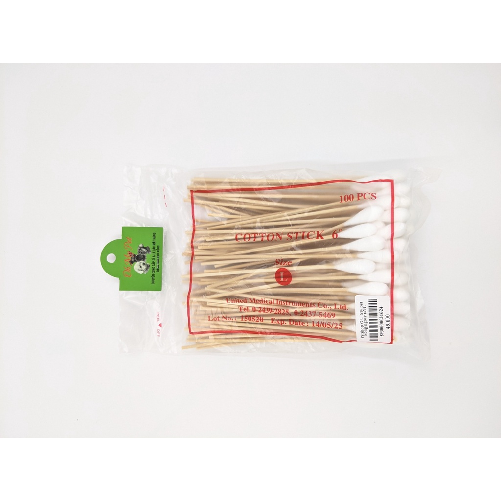 Tăm bông chuyên dụng vệ sinh tai cho chó mèo  - GÓI 100 CÁI