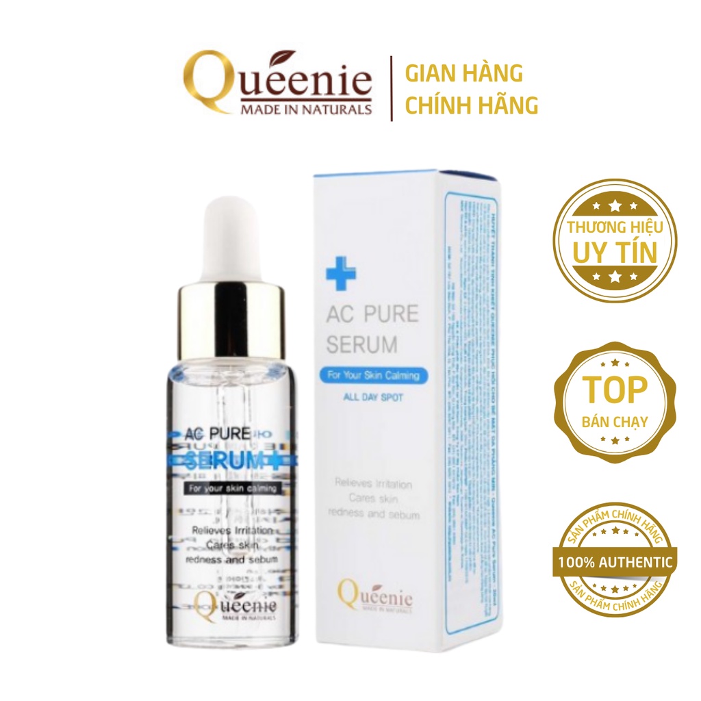 Tinh chất Serum dưỡng da cấp ẩm Queenie Serum AC Pure tái tạo phục hồi da Hàn Quốc chính hãng 20ml