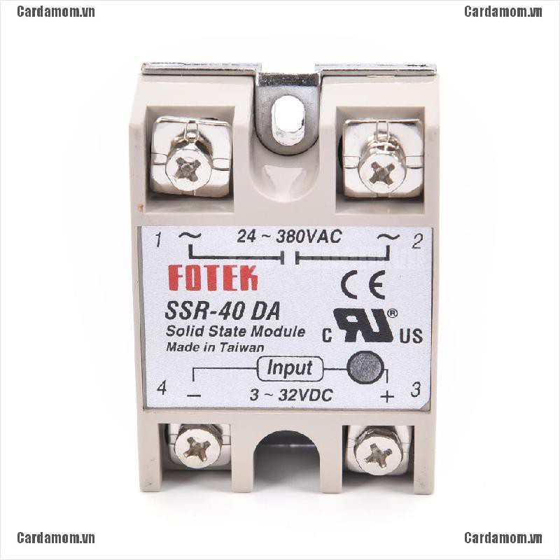 Rơ Le Thể Rắn Ssr 40a Kèm Lá Cờ 40a Dc