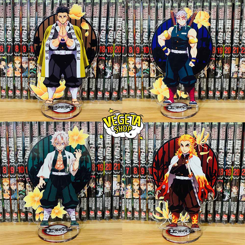 Mô Hình Tượng Standee Acrylic Mica 2 mặt Thanh Gươm Diệt Quỷ - Kimetsu No Yaiba - Tanjiro Nezuko Zenitsu Inosuke Trụ cột