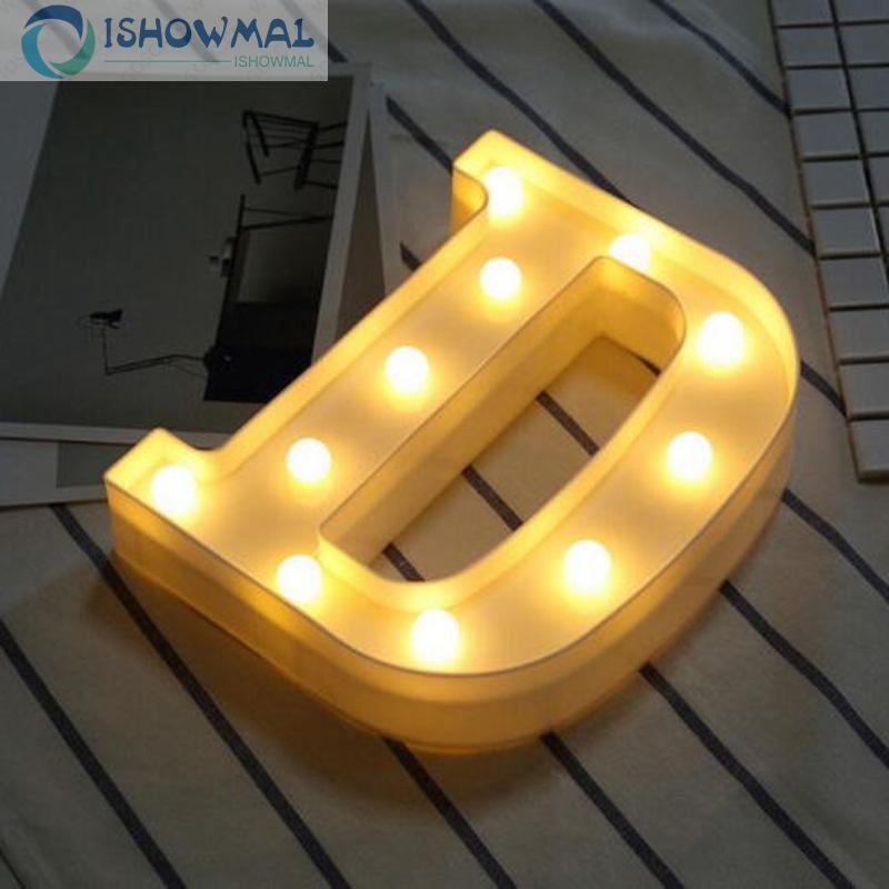 Đèn LED hình bảng chữ cái
