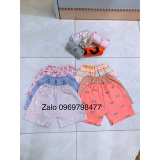 Quần đùi bé gái size 4 từ 15-17kg bán combo 10 quần 1 sét