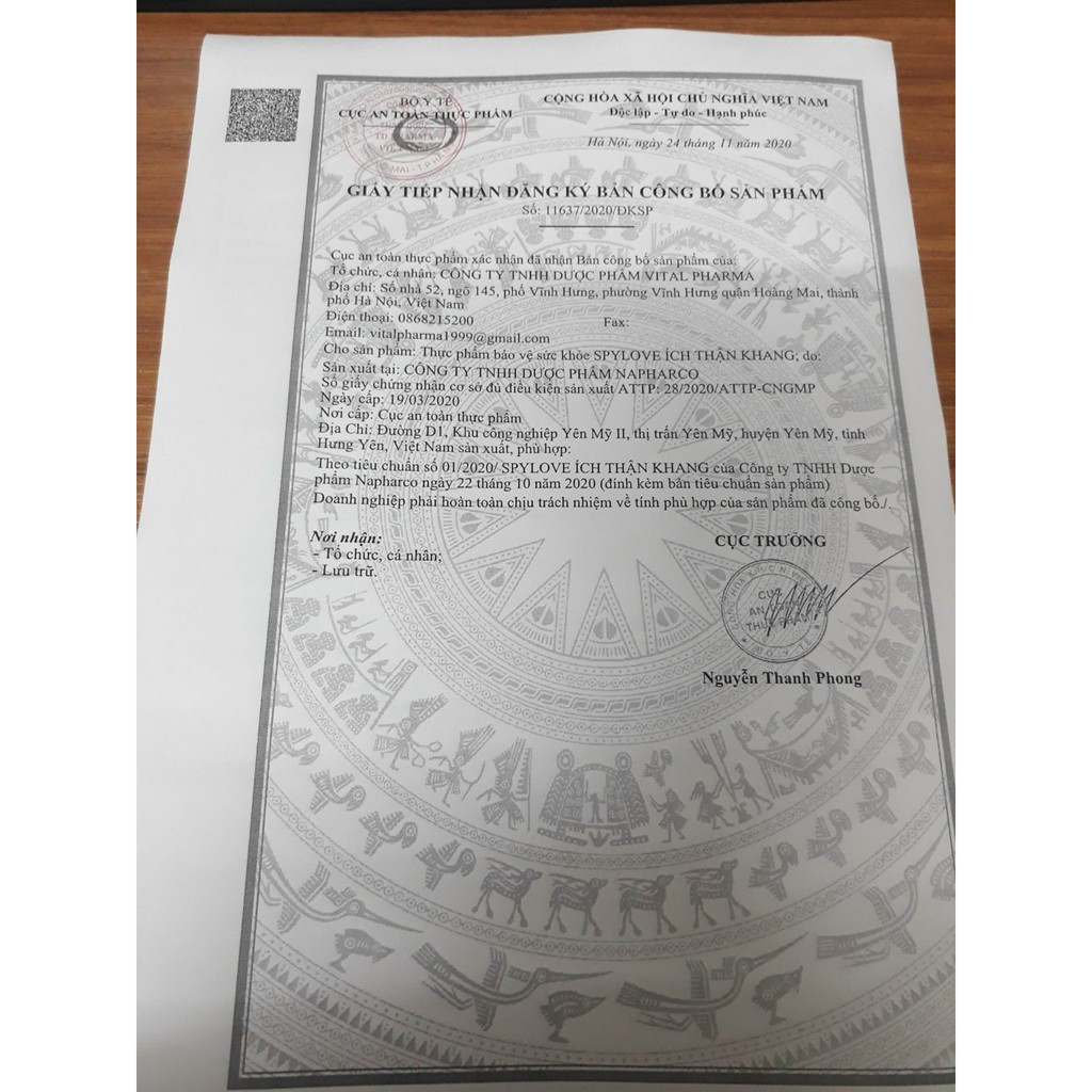 Viên bổ thận tráng dương Spylove Ích Thận Khang