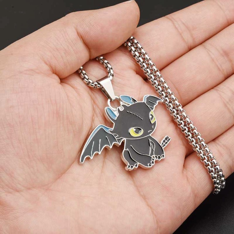 Dây chuyền mặt BÍ KÍP LUYỆN RỒNG HOW TO TRAIN YOUR DRAGON vòng cổ titan không gỉ phong cách Hàn Quốc DC68