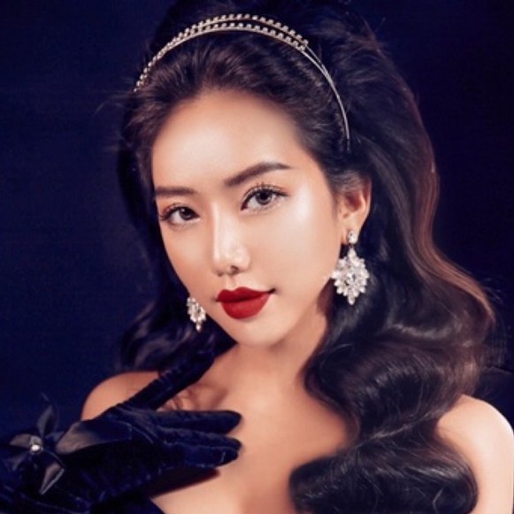 Hoa Tai Đá Cô Dâu Đẹp Dáng Dài Giot Nước Thời Trang NHÀ NHỎ 025