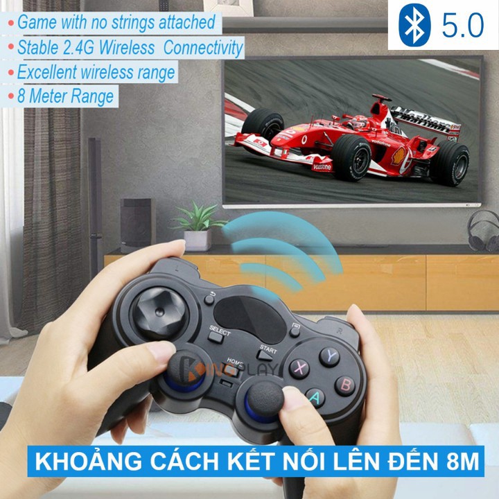 Tay Cầm Chơi Game Không Dây USB Bluetooth 2.4G Tương Thích Nhiều Thiết Bị PC / Laptop / Điện Thoại / TV Android / TV Box