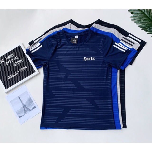 Áo thể thao nam SPORT - áo thun nam cộc tay cổ tròn