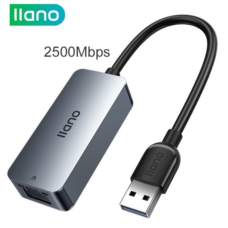 Đầu chuyển đổi mạng lan Llano từ cổng usb 3.0/2.0 sang cổng rj45 100/1000mbps | BigBuy360 - bigbuy360.vn